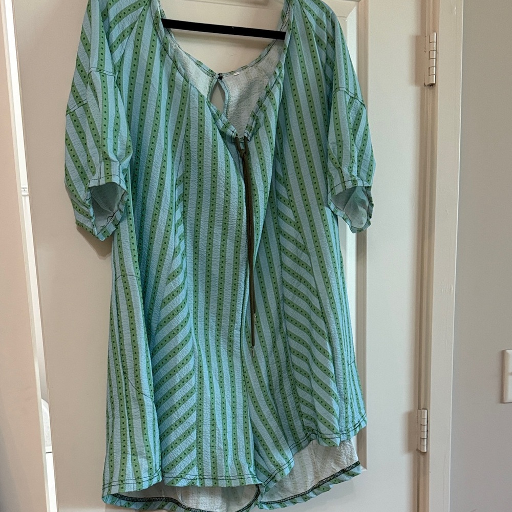 Amazon Green Striped Women's Jumpsuit